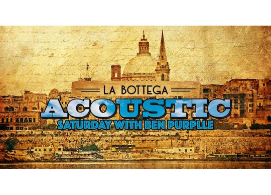 Acoustic At La Bottega At La Bottega Malta What S On Malta Malta Events Guide