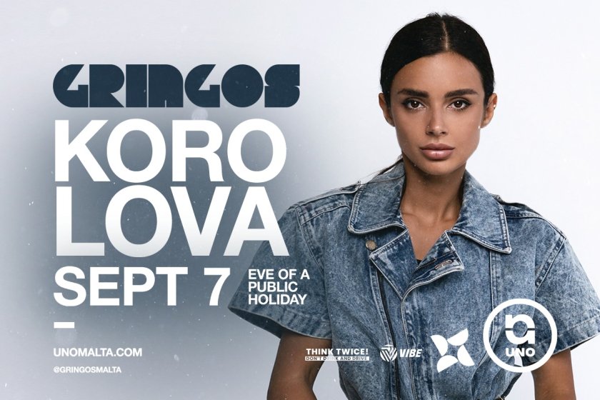 GRINGOS Presents KOROLOVA - 07.09.2023 at UNO in Malta, Music Malta,  7.09.2023 -  7.09.2023