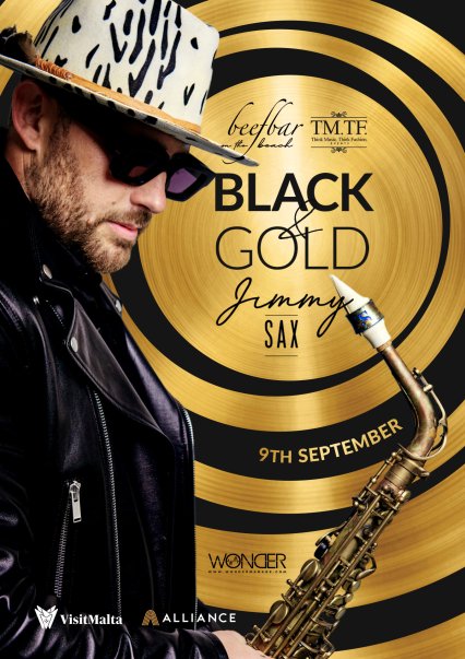 Black & Gold Party with Jimmy Sax at Beefbar in Malta, Music Malta,  9.09.2023 -  9.09.2023