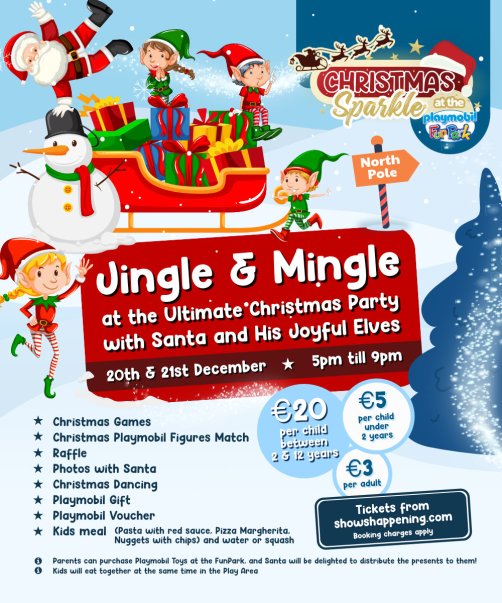 Jingle & Mingle Playmobil Christmas Party in Malta, Family & Kids Malta, 20.12.2023 - 21.12.2023