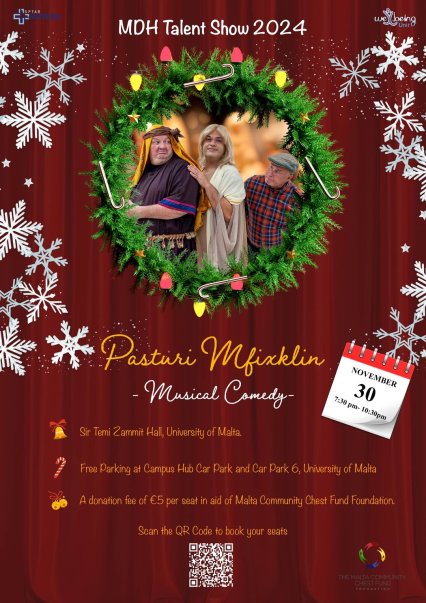 Mater Dei Hospital Talent Show 2024 – Pasturi Mfixklin in Malta, Theatre Malta, 30.11.2024 - 30.11.2024